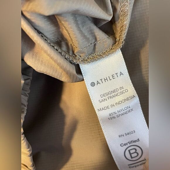 Athleta Mortar Mushroom Run With It Half Zip Pullover M - Picture 11 of 12